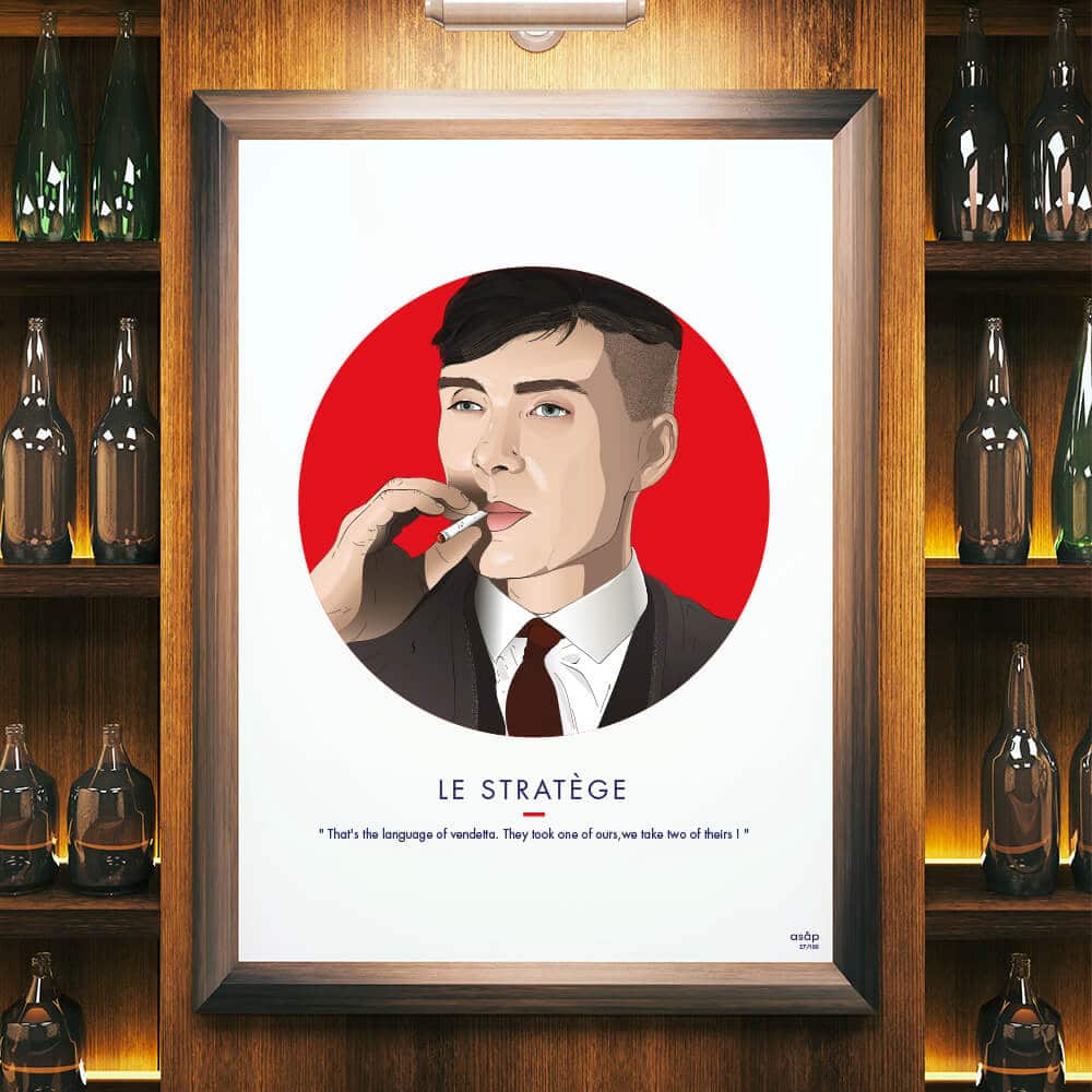 Affiche ASAP Thomas Shelby Rouge